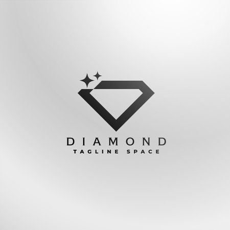 stylish diamond logotype icon design templateのイラスト素材