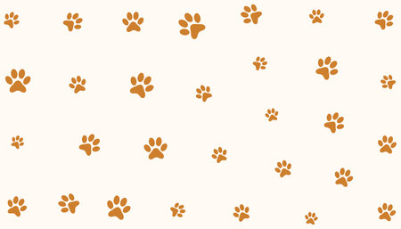 cute animal paw print pattern background for fauna fun vectorのイラスト素材
