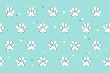 wildlife-inspired paw print pattern background for your next project vectorのイラスト素材