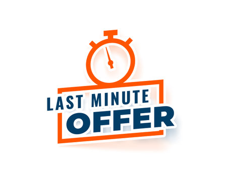 modern last minute offer background for online web store vectorのイラスト素材