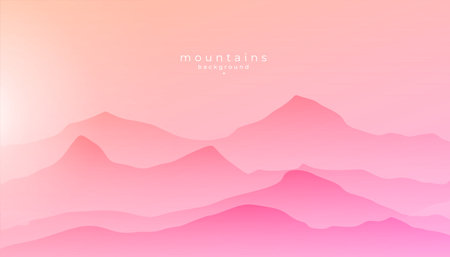 rocky terrain and alpine peaks natural landscape for scenery vectorのイラスト素材