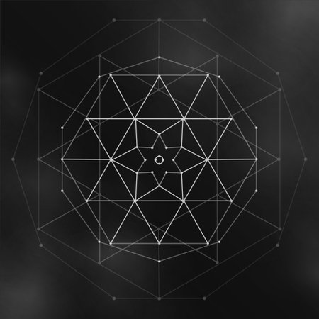 sacred geometry symbol background experience spiritual energy vector