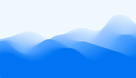 fluid style abstract blue background with flowing motion vectorのイラスト素材