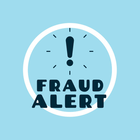fraud alert warning background keep yourself safe from cyber spam vectorのイラスト素材