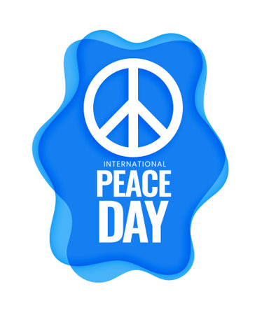 21st september world peace day celebration background design vectorのイラスト素材