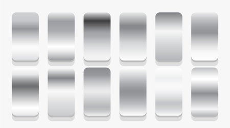 abstract metallic color gradient shades collection banner design vectorのイラスト素材