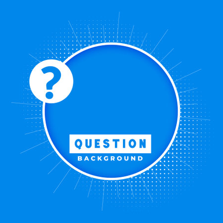 creative question mark symbol blue background for guidance or support vectorのイラスト素材