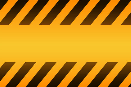 industrial warning alert yellow background with empty space vectorのイラスト素材