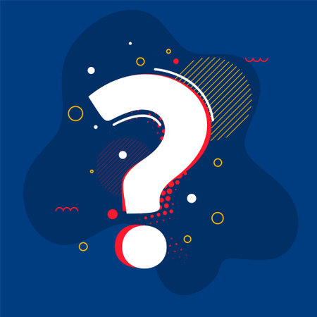 stylish faq symbol fluid background think and ask doubt vectorのイラスト素材