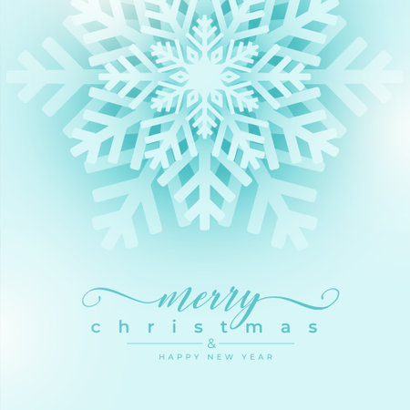 merry christmas event invitation background with snowflake design vectorのイラスト素材