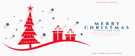 merry christmas winter season wallpaper for happy holiday vectorのイラスト素材