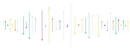 futuristic colorful network lines backdrop for internet connectivity vector