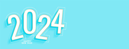 minimal style 2024 text new year eve wallpaper design vectorのイラスト素材