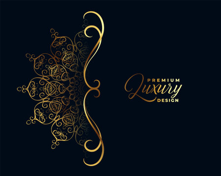 ethnic style royal arabesque mandala pattern for wedding or invitation decor vectorのイラスト素材