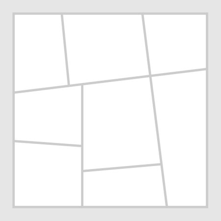 grid empty photo frame template organize gallery pictures vector