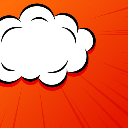 abstract empty chat bubble frame background for comic magazine vectorのイラスト素材