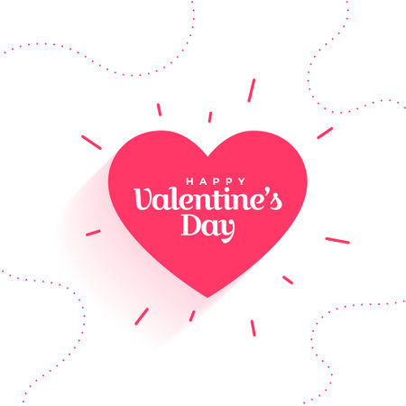 happy valentines day love heart background for special event vectorのイラスト素材
