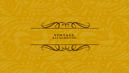 vintage style floral ornate backdrop for wedding invitation card design vectorのイラスト素材