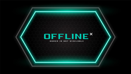 offline esport gaming banner with streamline graphics vectorのイラスト素材
