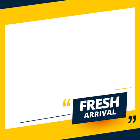 modern style fresh arrival promo template with text space vectorのイラスト素材
