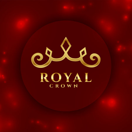 creative royal crown shiny background for king or queen vectorのイラスト素材