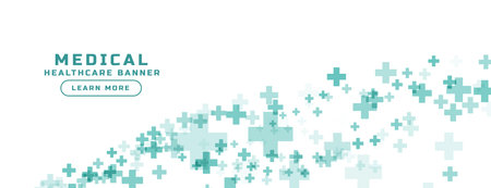 nice digital health care and research banner for doctor clinic or lab vectorのイラスト素材