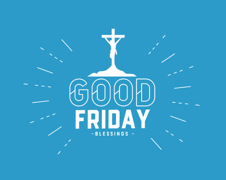 good friday or easter week greeting background in modern style vectorのイラスト素材