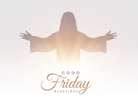 holy week good friday spiritual background for jesus worship vectorのイラスト素材