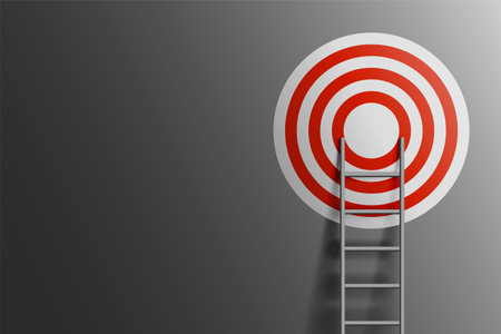 business success ladder background climb up to win vectorのイラスト素材