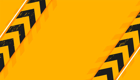 warning alert yellow background with industrial stripe vectorのイラスト素材