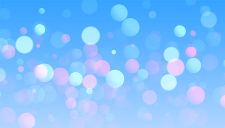beautiful and creative blue wallpaper with bokeh effect vectorのイラスト素材