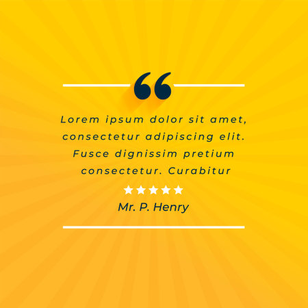 social media testimony quote template with commas design vectorのイラスト素材