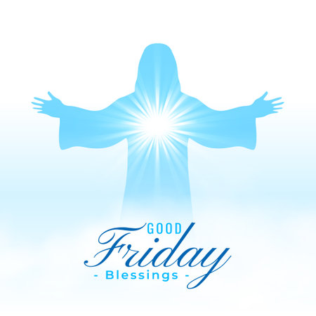 holy week good friday event background for spiritual belief vectorのイラスト素材