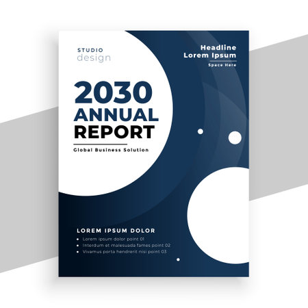 modern annual report booklet design for data presentation vectorのイラスト素材