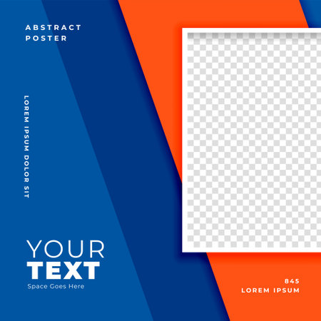 eye catching social media frame mockup for web magazine cover vectorのイラスト素材