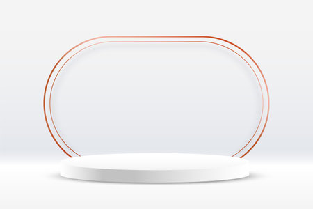 empty 3d podium platform background for scene or studio creation vectorのイラスト素材