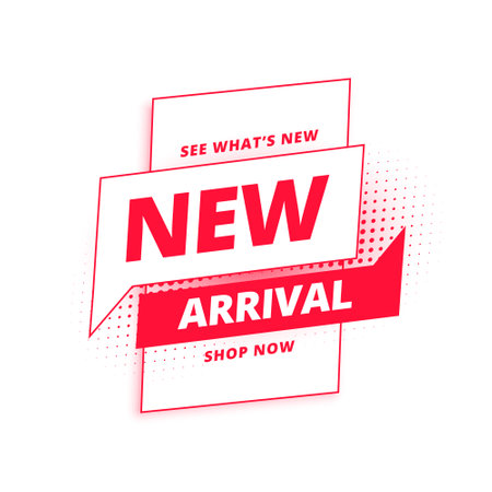 latest and new arrival selection template for online shopping vector