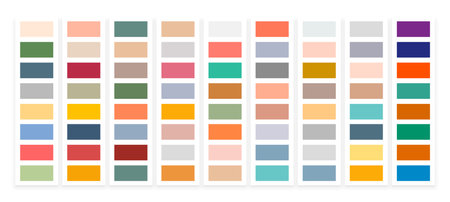 abstract color palette banner in set for app backdrop vector