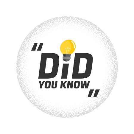 creative did you know think concept background with light bulb vectorのイラスト素材