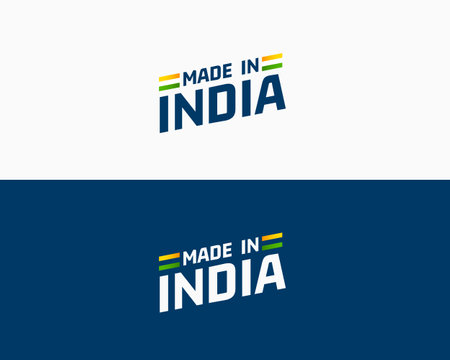 made in india badge background for certified production vectorのイラスト素材