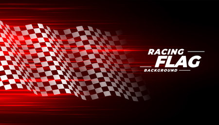 flowing rally flag background with light effect vectorのイラスト素材