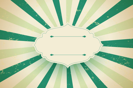 retro style stripe line pattern background with text space vectorのイラスト素材