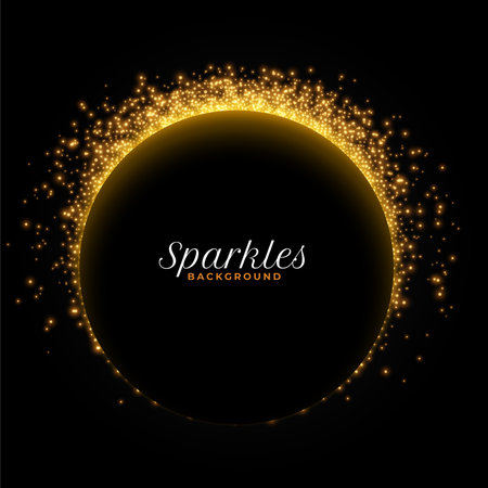 beautiful glowing sparkle dark background design vectorのイラスト素材