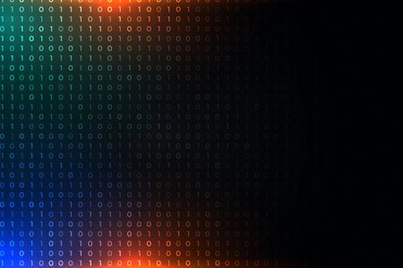 digital binary code tech concept a programming language vector