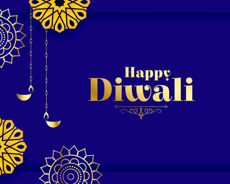 hindu religious shubh diwali greeting purple background design vectorのイラスト素材