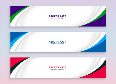 pack of three modern web business slider layout for corporate promotion vectorのイラスト素材