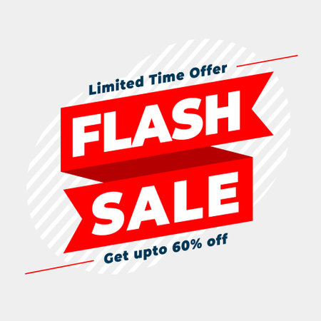 modern flash sale voucher template save big in style vectorのイラスト素材