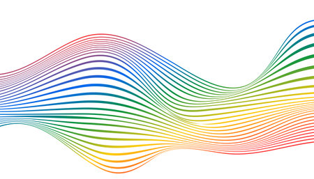 abstract colorful optical art wavy background for design vectorのイラスト素材