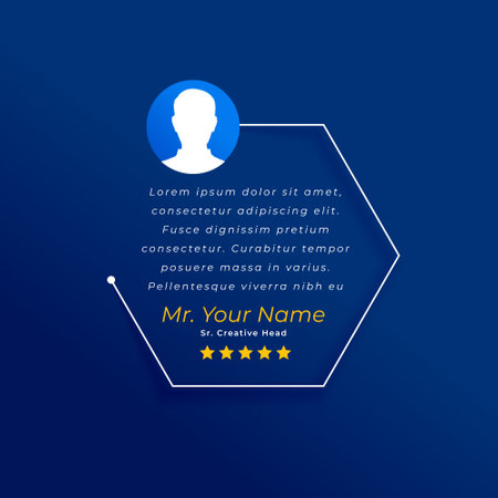 testimonial quote or comment frame background design vectorのイラスト素材