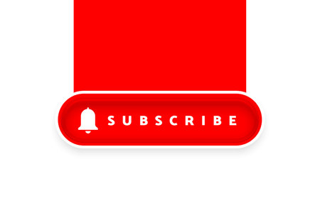 press subscription bell icon to follow channel or page vector